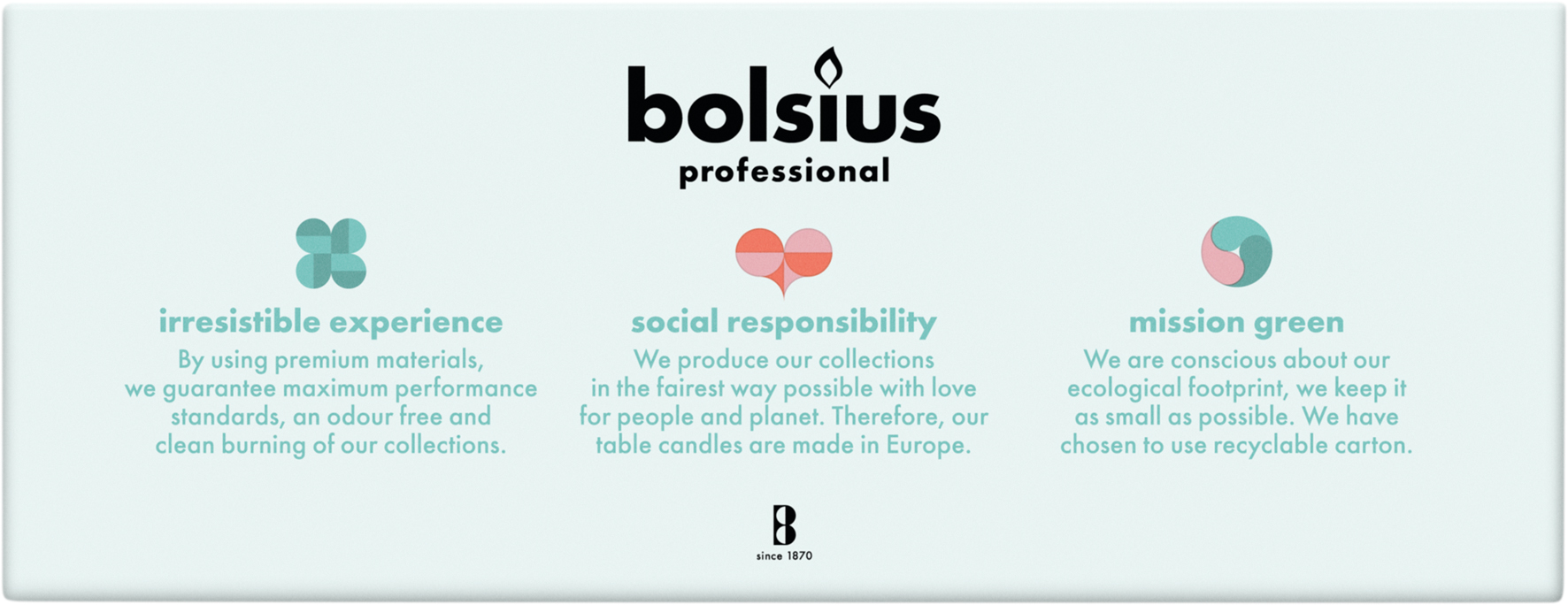 Bolsius Horeca Gotische Kaars 240/23 Doos 100 Wijnrood (100 stuks) - image 3