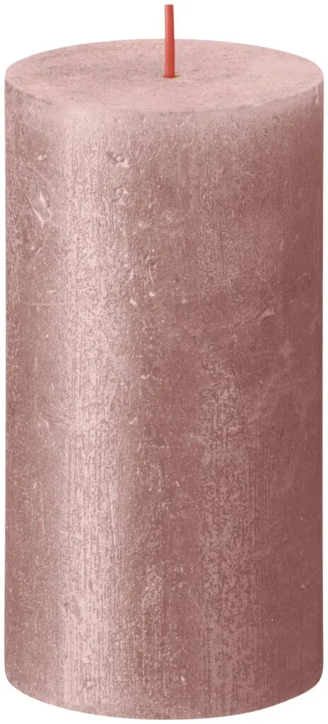 Bolsius Metallic Rustiekkaars 130/68 Roze (1 stuk)
