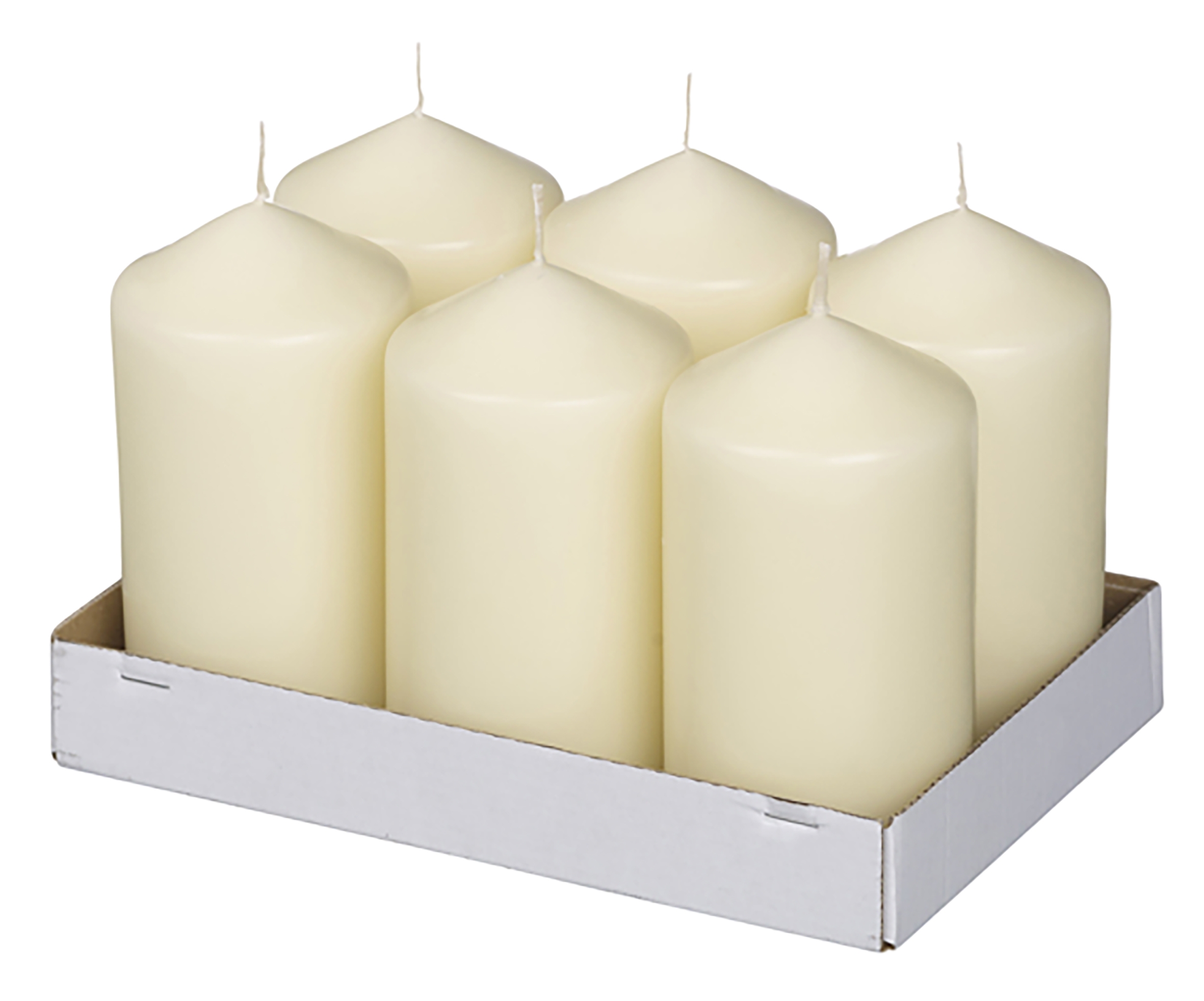 Bolsius Neutrale Stompkaars 130/70 Ivoor (6 stuks)