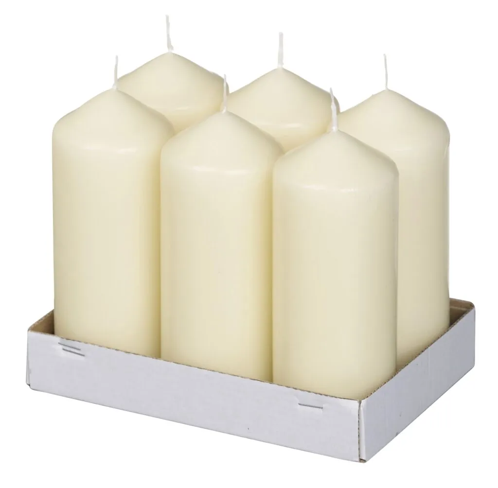 Bolsius Neutrale Stompkaars 150/60 Ivoor (6 stuks)