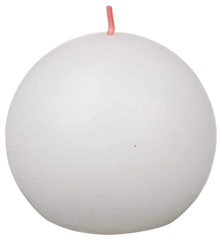 Bolsius Rustieke Bolkaars Ø76 Cloudy White (1 stuk)