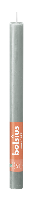 Bolsius Rustieke Tafelkaars 270/23 Jadegreen (9 stuks)