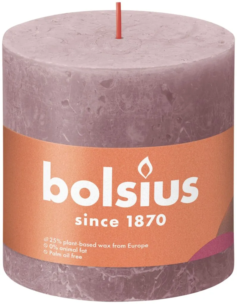 Bolsius Rustiekkaars 100/100 Ash Rose (1 stuk)