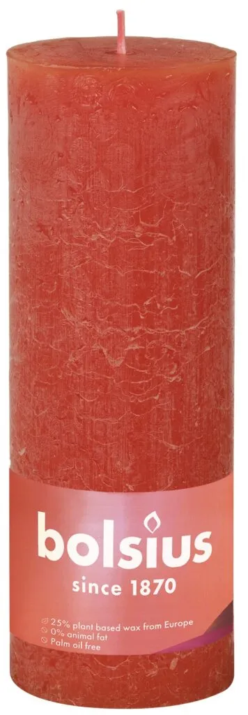 Bolsius Rustiekkaars 190/68 Earthy Orange (1 stuk)