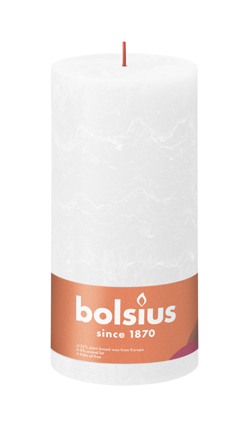 Bolsius Rustiekkaars 200/100 Cloudy White (1 stuk)
