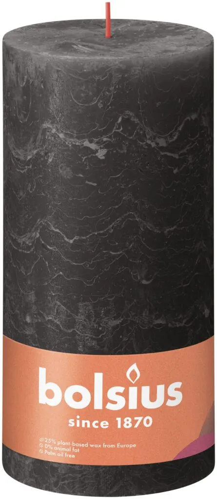 Bolsius Rustiekkaars 200/100 Stormygrey (1 stuk)