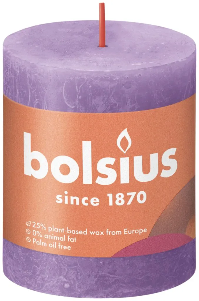 Bolsius Rustiekkaars 80/68 Vibrant Violet (1 stuk)