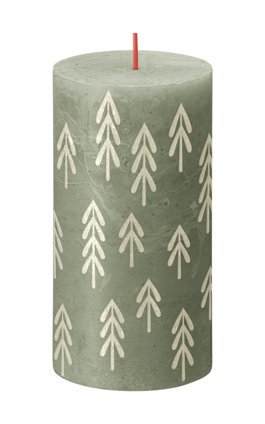 Bolsius Silhouette Rustiekkaars 130/68 Fresh Olive (1 stuk)