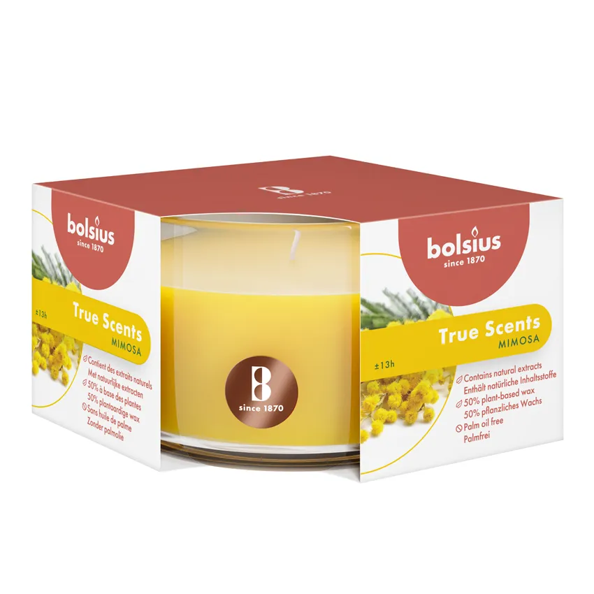 Bolsius True Scents Geurglas 50/80 Mimosa (1 stuk)