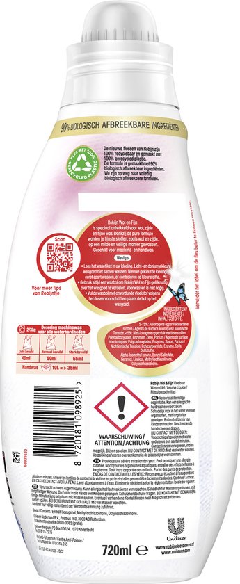 Robijn Wasmiddel Wol & Fijn (720 ml)