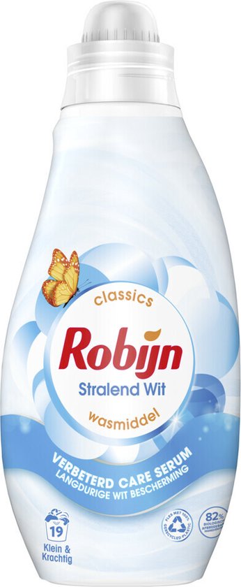 Robijn Wasmiddel Klein & Krachtig Stralend Wit (665 ml)