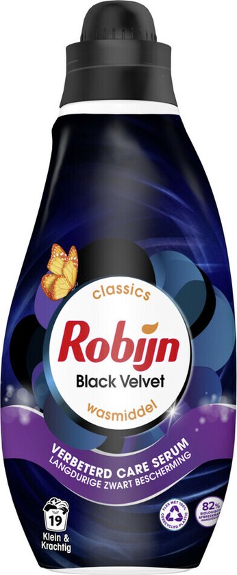 Robijn Wasmiddel Klein en Krachtig Black Velvet (665 ml)