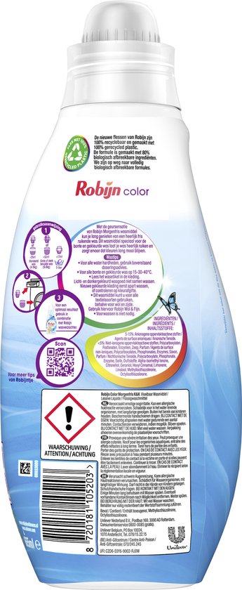 Robijn Wasmiddel Morgenfris Kleur (665 ml)