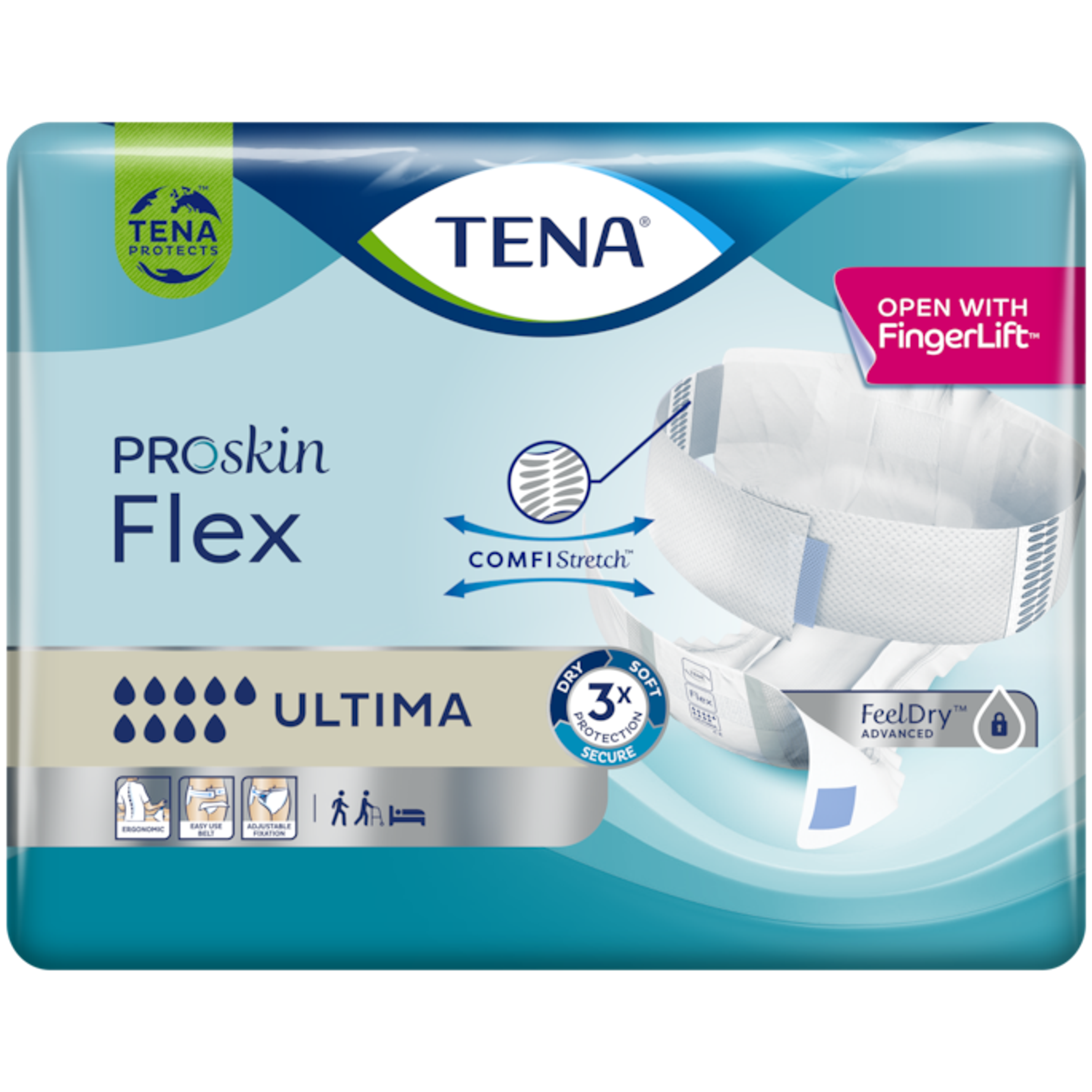 Tena Flex Ultima Proskin Large (17 stuks)