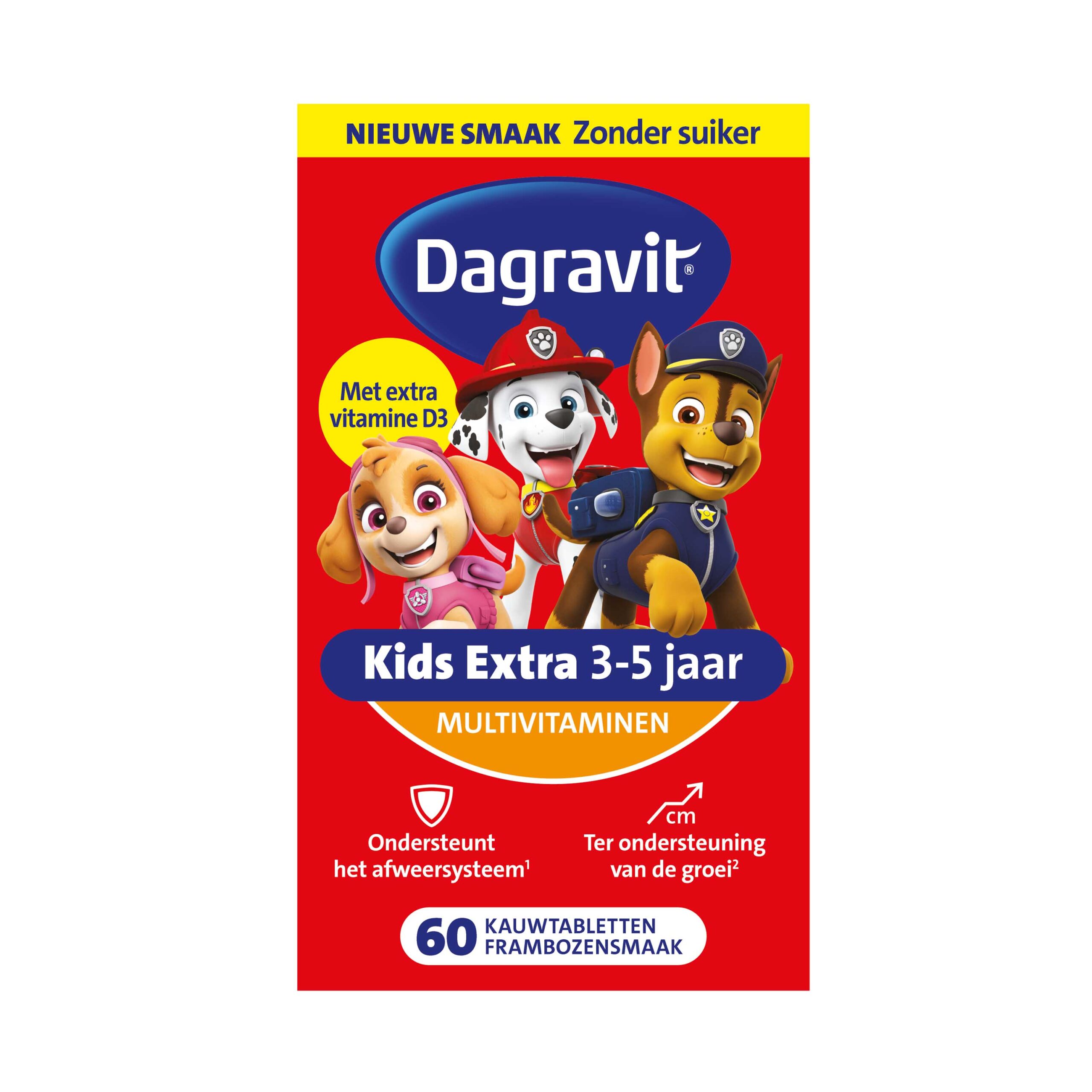 Dagravit Kids Extra 3-5 Jaar Multivitaminen (60 tabletten)