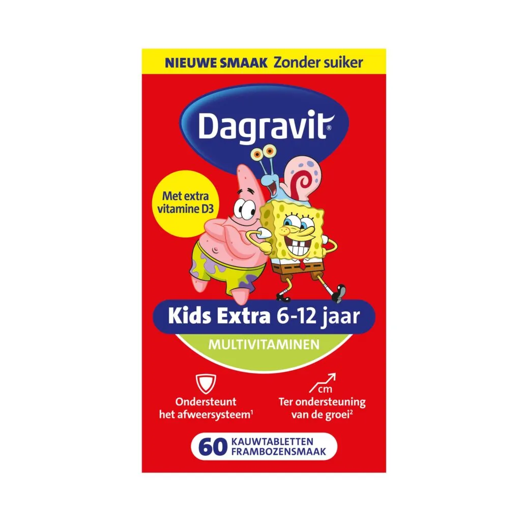 Dagravit Kids Extra 6-12 Jaar Multivitaminen (60 tabletten)