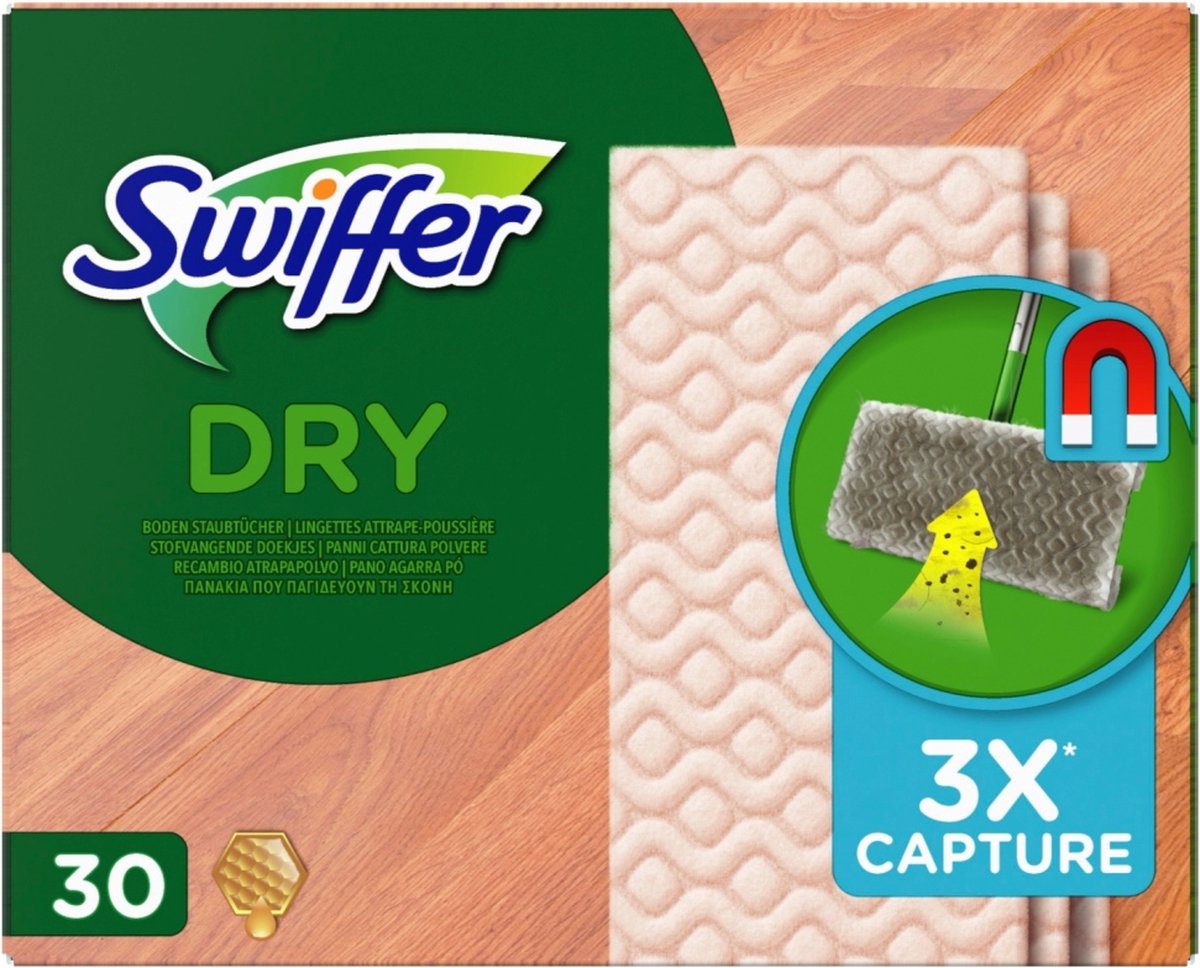 Swiffer Vloerdoekjes Met Bijenwas Voor Parket (30 stuks)