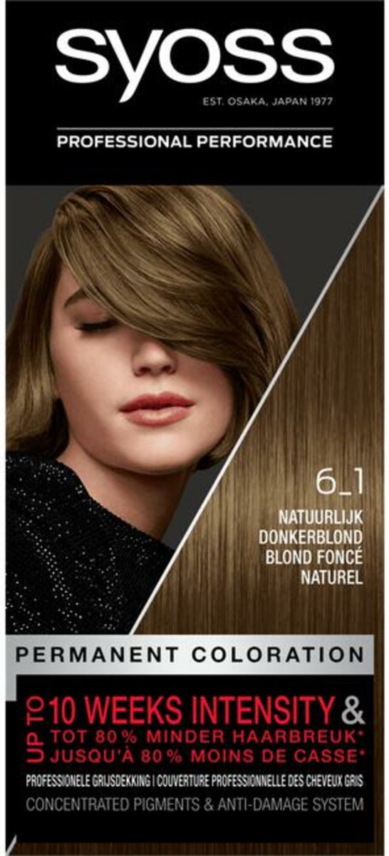 Syoss Color 6-1 Natuurlijk Donker Blond (1 stuk)