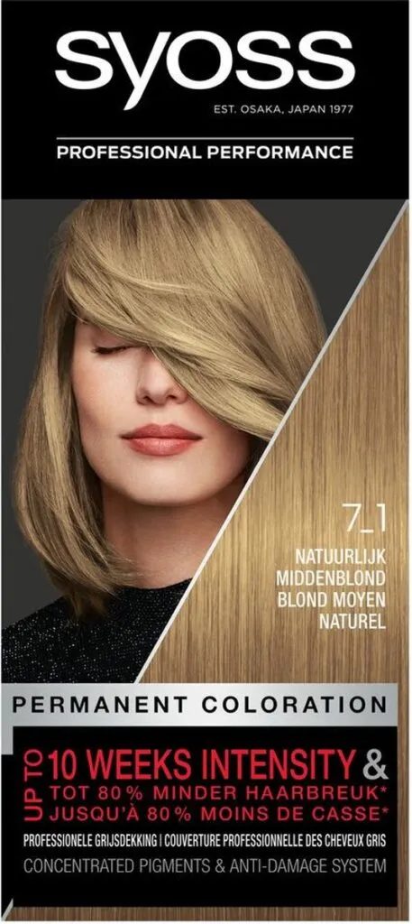 Syoss Color 7-1 Natuurlijk Midden Blond (1 stuk)