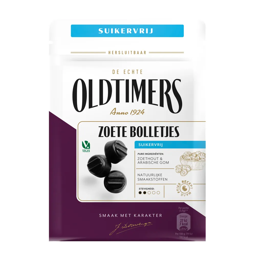 Autodrop Oldtimers Zoete Bolletjes Suikervrij (100 gr)
