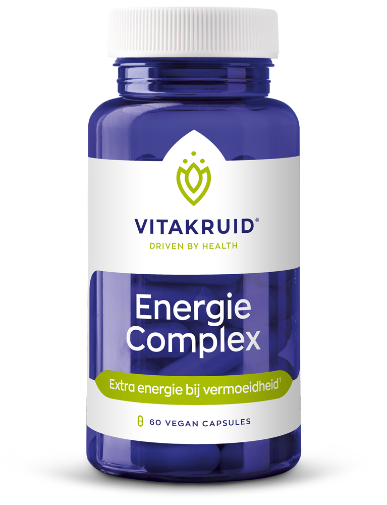 Vitakruid Energiecomplex O.A. Groene Thee 750 En Ginseng 200 (60 vega capsules)