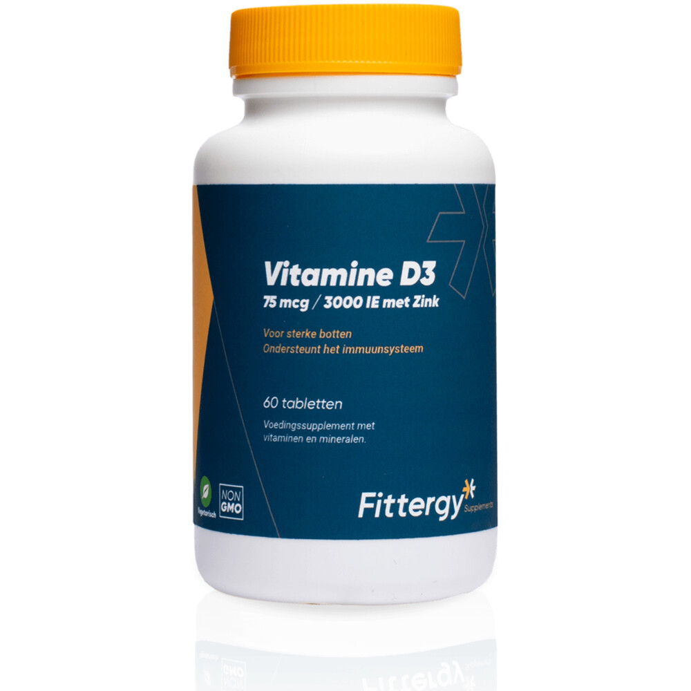 Fittergy Vitamine D3 75mcg met Zink (60 capsules)