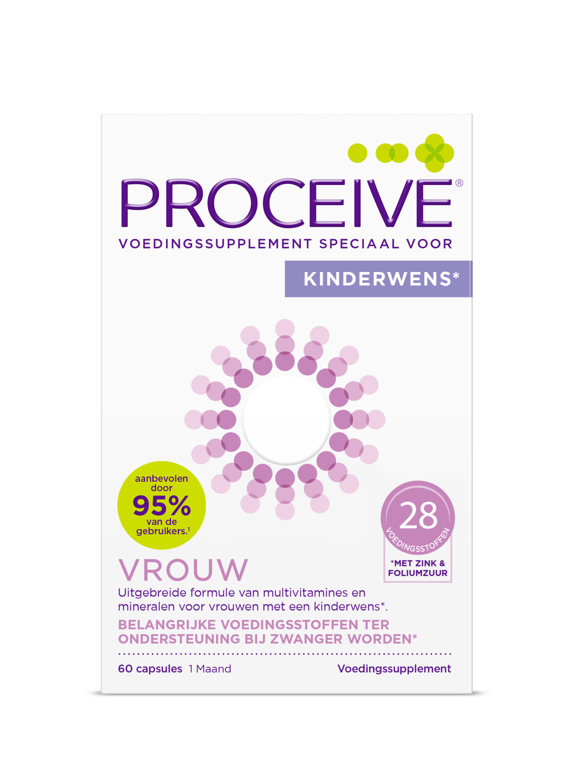 Proceive Kinderwens Vrouw (60 capsules)