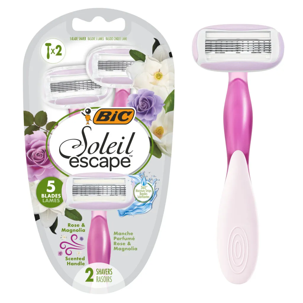 Bic Soleil Escape Wegwerpmesjes Roos Magnolia (2 stuks)