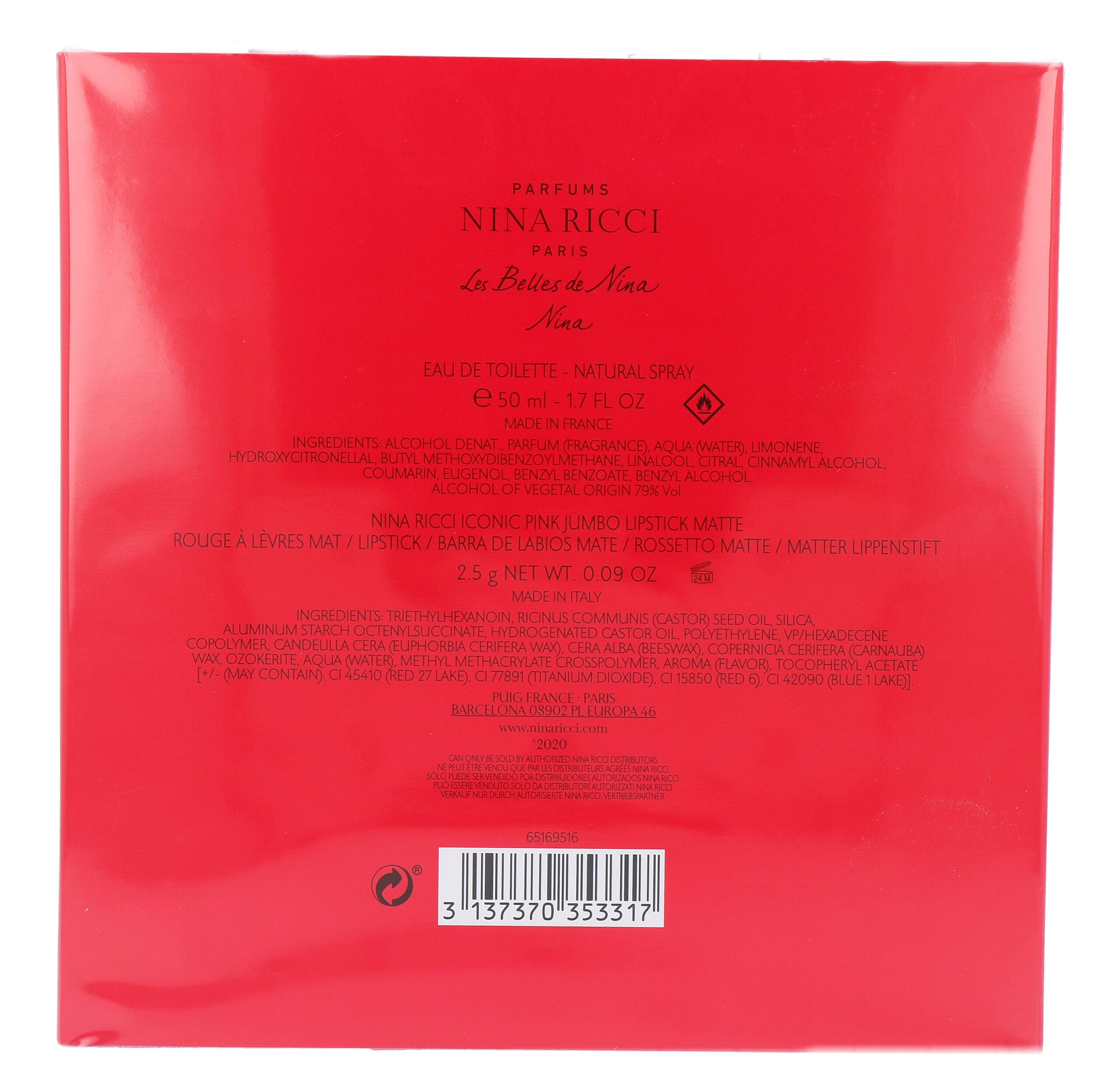 Nina Ricci Loves You Gift set Dames (1 stuk)