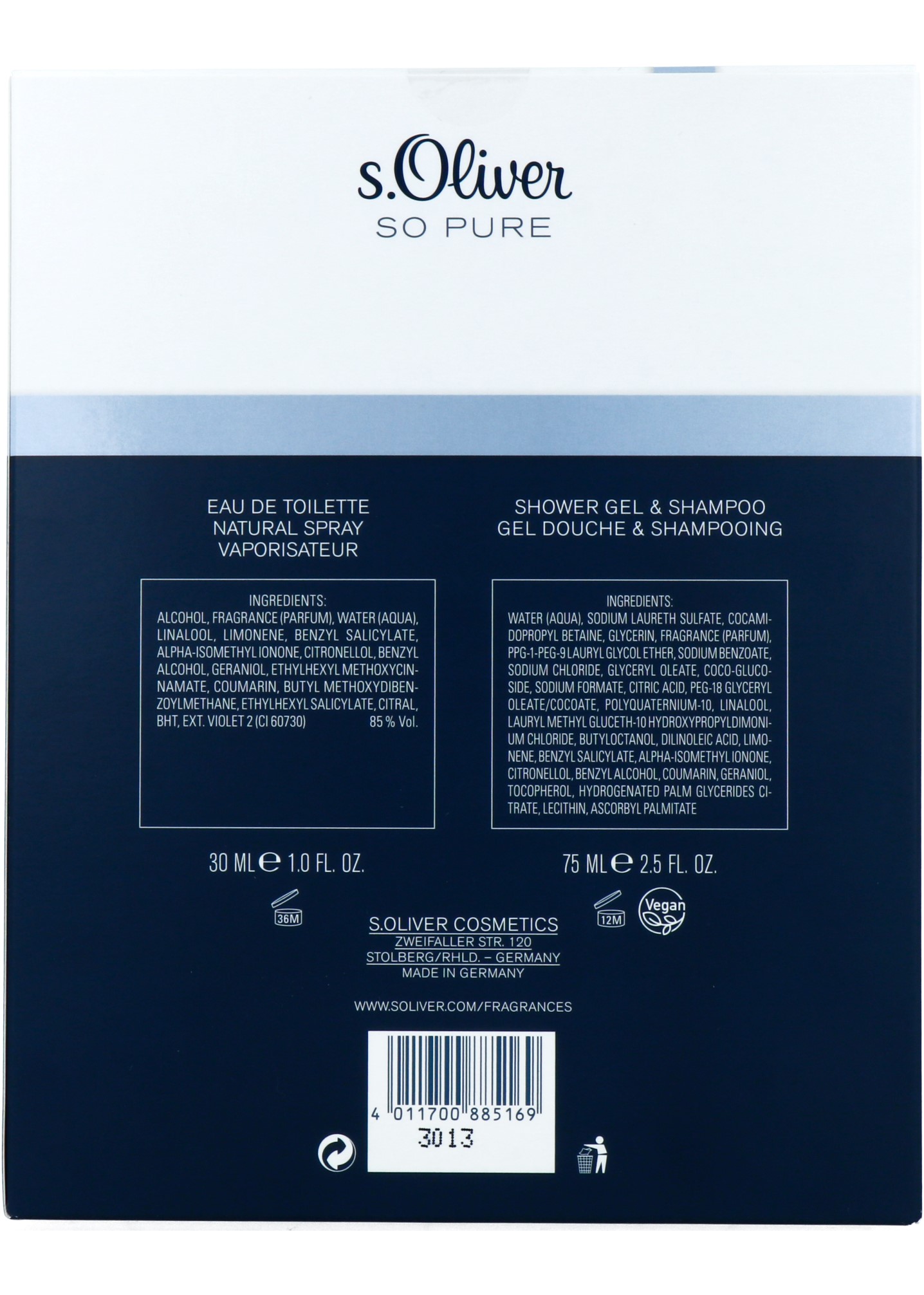 s.Oliver So Pure Gift set Heren (1 stuk)