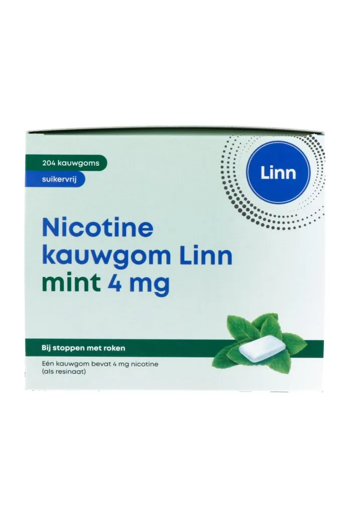 Linn Nicotine Kauwgom Mint 4Mg (204 stuks)