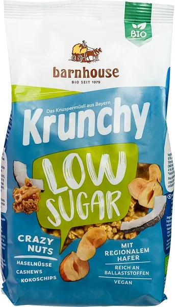 Barnhouse Muesli Notenmix Low Sugar Krunchy (375 gr)