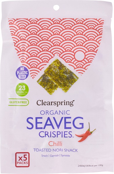 Clearspring Seaveg-Crispies Chilli Multipack (20 gr)
