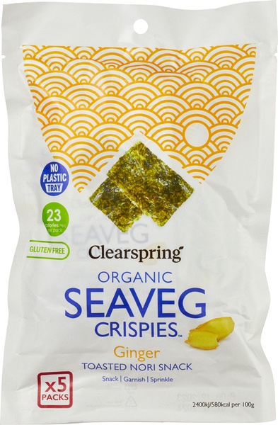 Clearspring Seaveg-Crispies Ginger Multipack (20 gr)