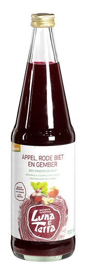 Luna E Terra Appel-Gembersap Met Rode Biet (700 ml)