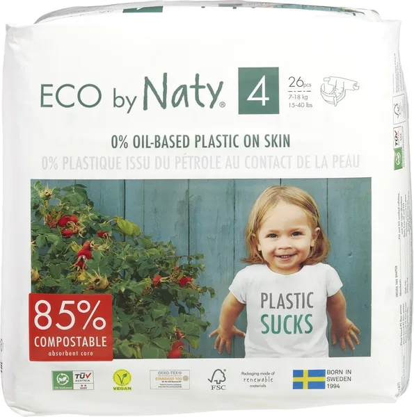 Naty Luiers 4 Maxi 7-18 Kg (26 stuks)