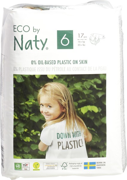 Naty Luiers 6 Junior 16+ Kg (17 stuks)