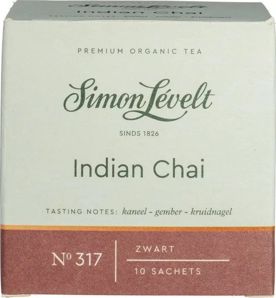 Simon Levelt Zwarte-Thee Indian Chai (10 zakjes)