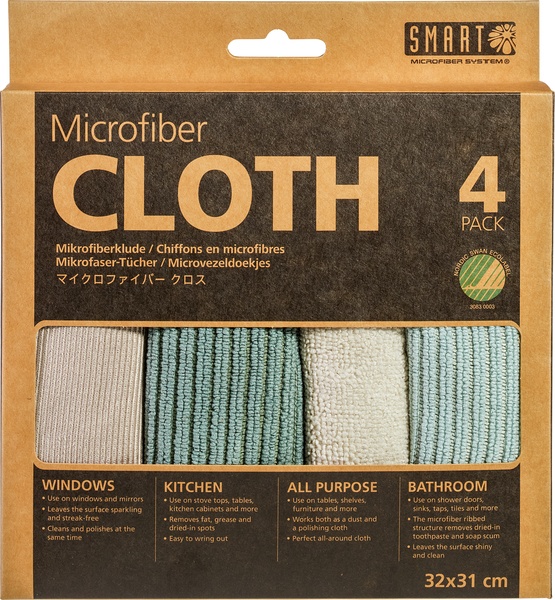 Smart Schoonmaakdoekjes Microvezel (4 stuks)