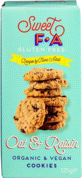 Sweet FA Koek Oat & Raisin Glutenvrij (125 gr)