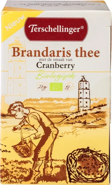 Terschellinger Zwarte-Thee Cranberry (18 zakjes)
