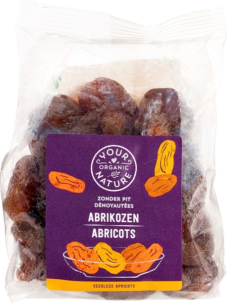 Your Organic Nature Abrikozen Gedroogd, Zonder Pit (300 gr)