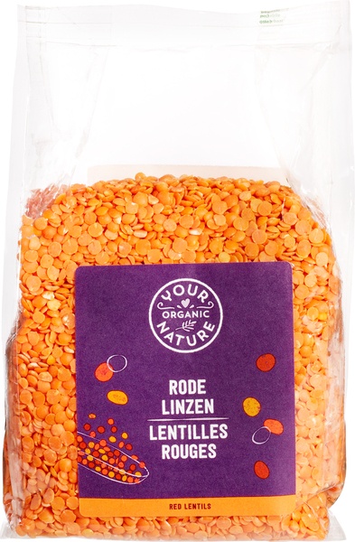 Your Organic Nature Rode-Linzen (400 gr)
