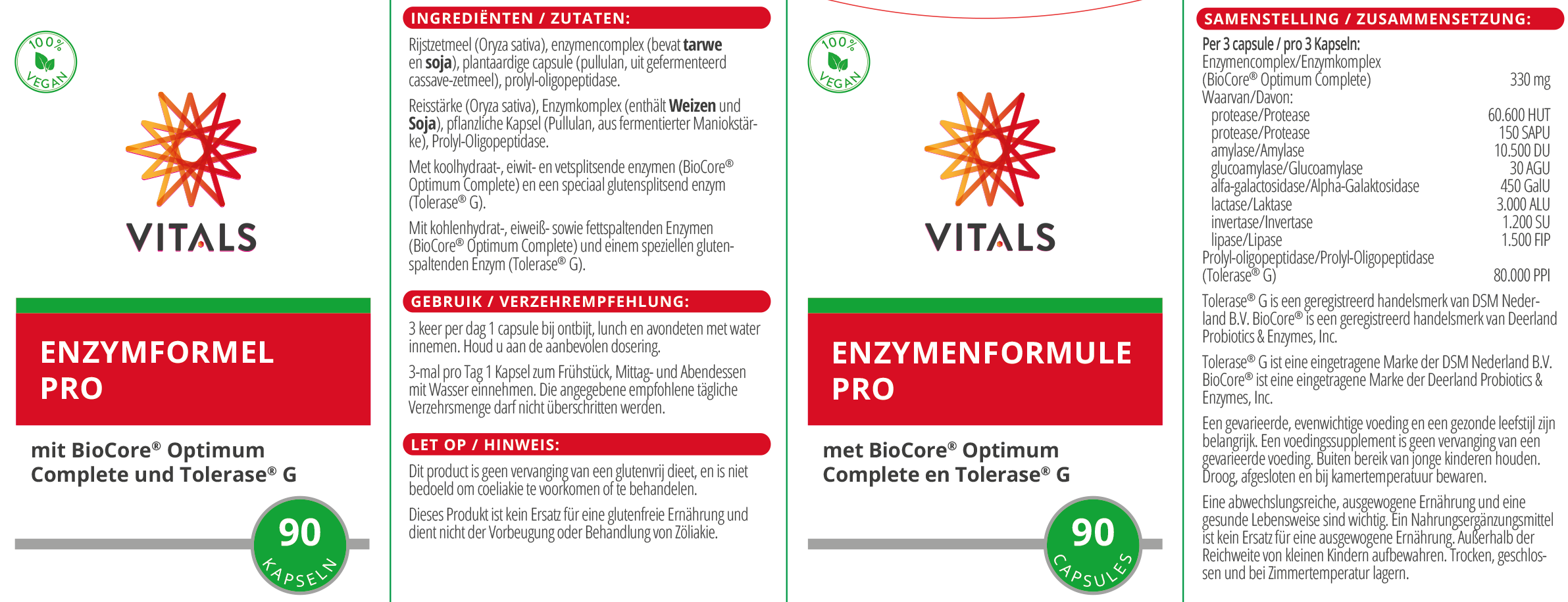 Vitals Enzymenformule Pro (90 capsules) - image 3
