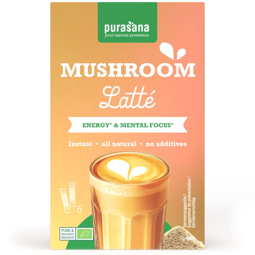Purasana Mushroom Latté Bio (6 x 10 gr)