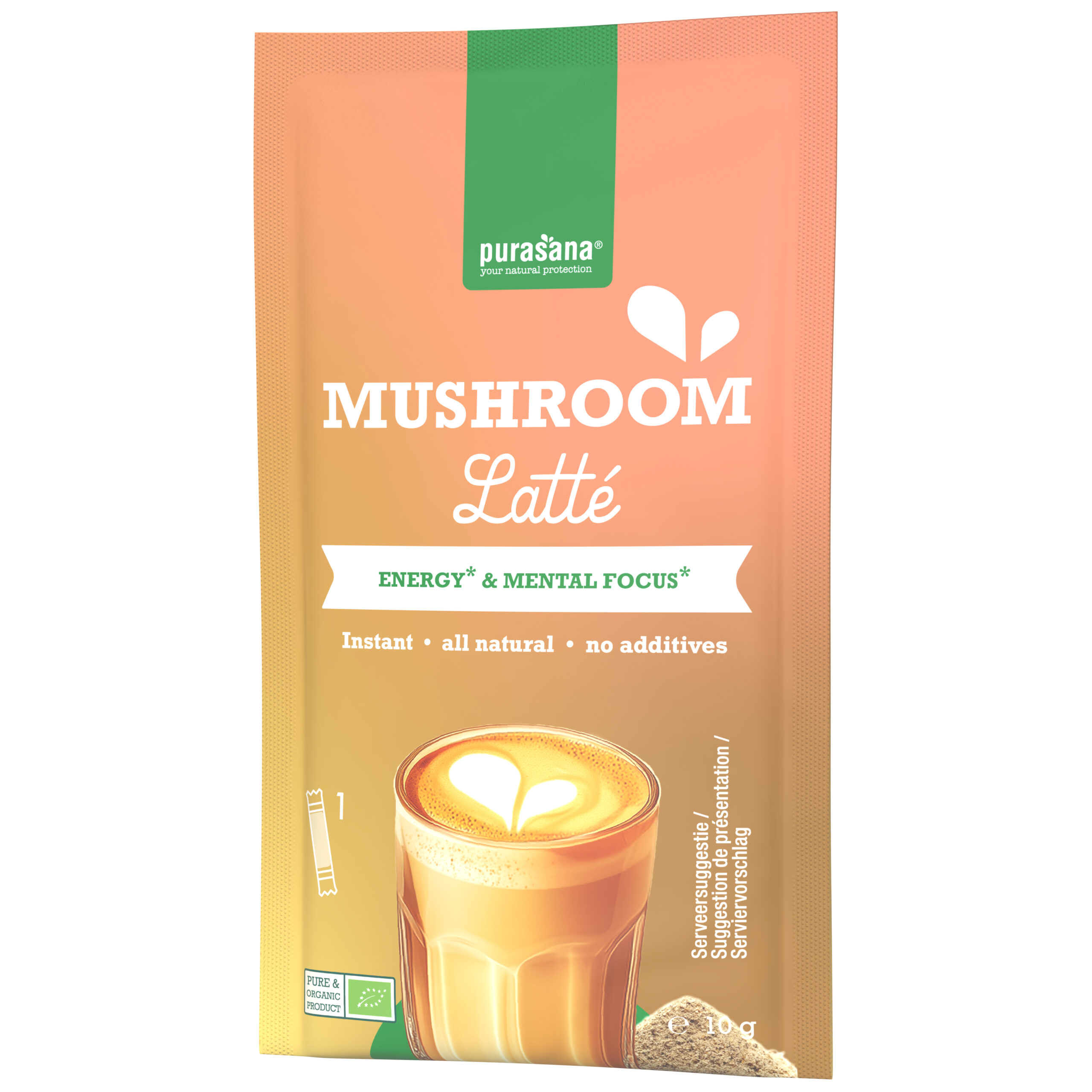 Purasana Mushroom Latté Bio (6 x 10 gr) - image 7