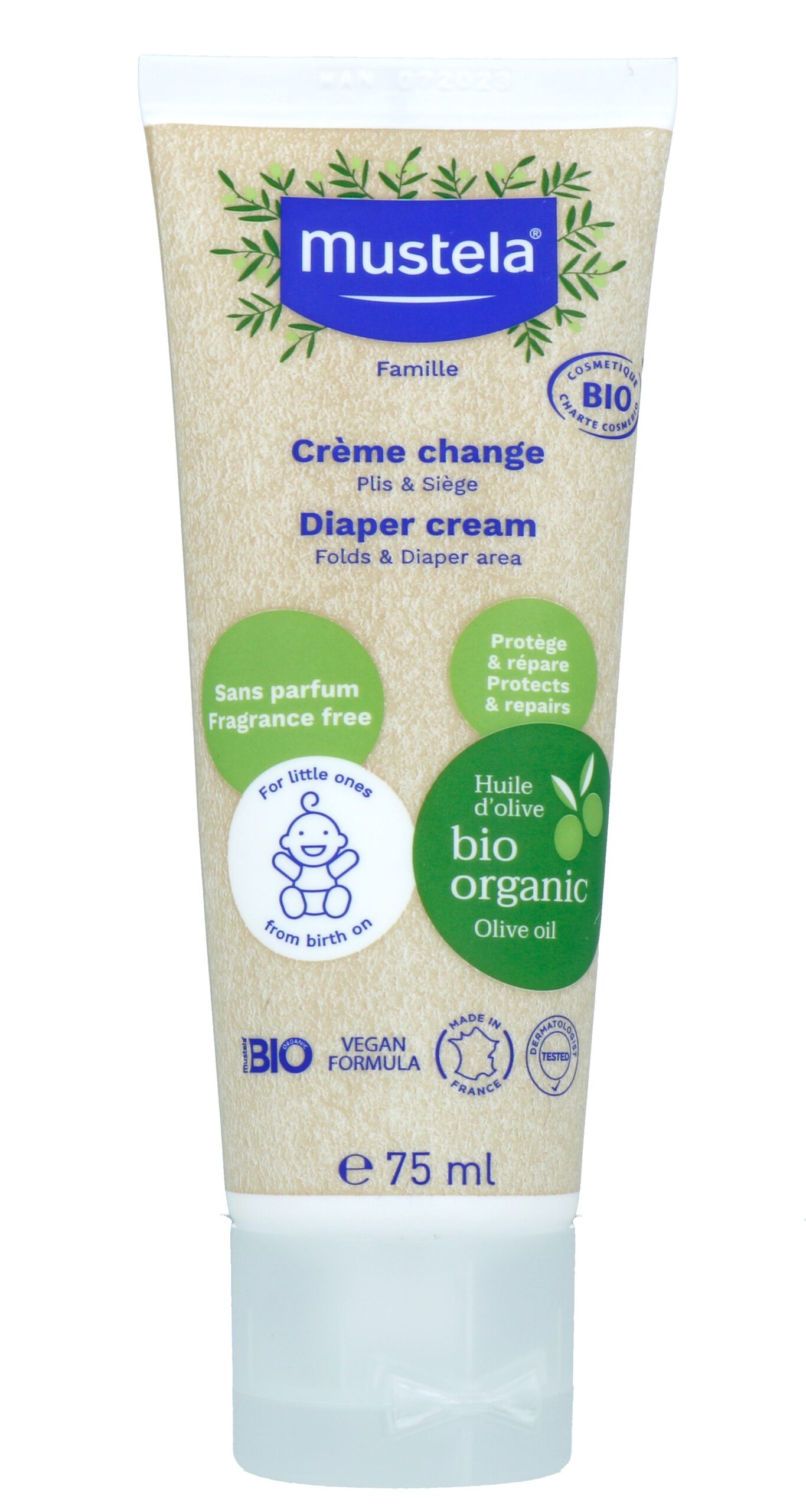 Mustela Bio Luiercreme (75 ml)