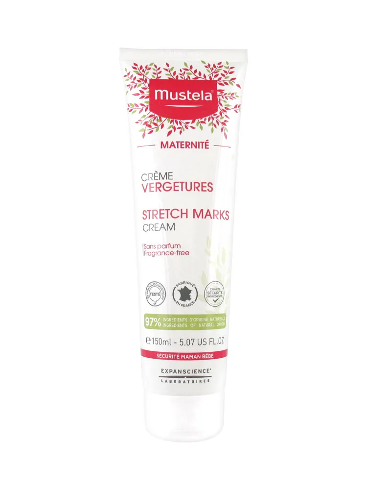 Mustela zwangerschaps Striemen Creme Parfumvrij (150 ml)
