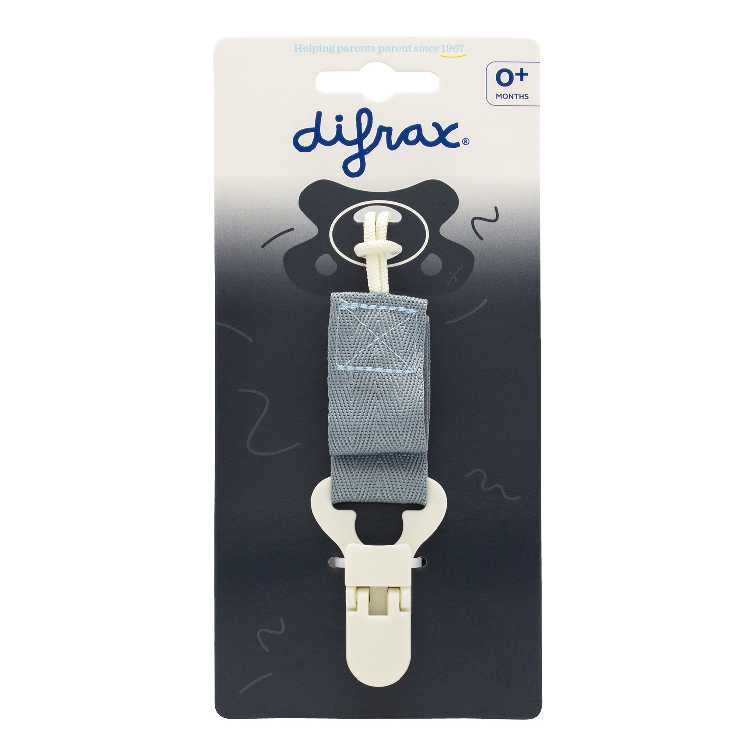 Difrax Fopspeen Koord Uni Stone (1 stuk)