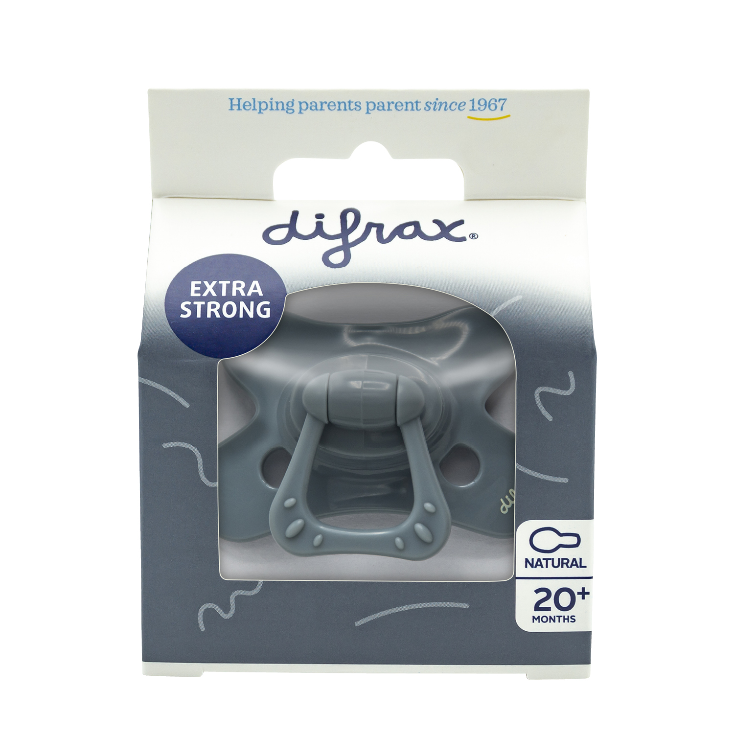 Difrax Fopspeen Natural 18 maand Stone (1 stuk)